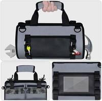 Kit de quincaillerie automobile personnalisé Sacs à outils Sacs d'électricien suspendus en toile Boîte à outils d'entretien électrique pliable Sacs de rangement pour outils fourre-tout