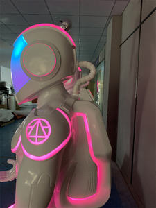 ประติมากรรมทหารสามคนสีขาวขนาดใหญ่ทำจากไฟเบอร์กลาส MEIBILE รุ่นใหม่ รูปปั้นสตาร์วอร์ส-สตอร์มทรูปเปอร์ - Product Image 4