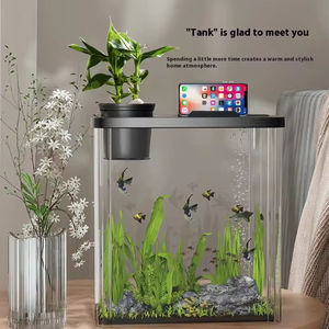 Nueva Pecera de Acrílico Transparente de Alta Calidad, <span class=keywords><strong>Acuario</strong></span> de Agua Salada de Varios Tamaños con Ecosistema - Decoración para <span class=keywords><strong>el</strong></span> Hogar y la Oficina, para la Sala de Estar o <span class=keywords><strong>el</strong></span> Escritorio - Product Image 3