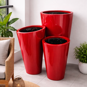 Décoration de jardin, design moderne de luxe, écologique, durable, prix de gros, pots en fibre de verre - Product Image 2