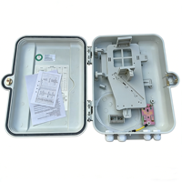 Boîtier de distribution de fibre optique FTTx 16 cœurs, prix d'usine, boîte DB 16 voies, boîte vide, déchargement avec accessoires pour montage mural/sur poteau