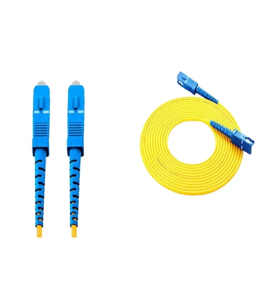 Remendo de fibra ótica SC-SC sm duplex 2.0/3.0mm, fibra ótica/ponte/cabo de patchcord