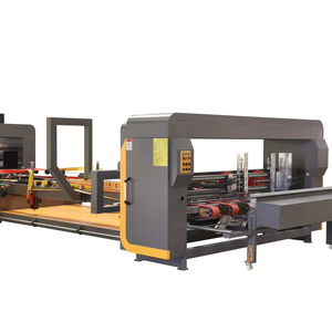 High Quality Corrugated Carton <strong>Box</strong> <strong>Folder</strong> Gluer Machine Automatic Cardboard Folding Gluing Machine - Product Image 1