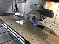 Vente Flash : Scie à Pont CNC 4 Axes avec Table Inclinable à 85° et Moteur Servo 380V pour Comptoirs en Marbre et Quartz
