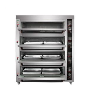 Four à gaz combiné professionnel avec grille-pain, grill, <span class=keywords><strong>plateau</strong></span> <span class=keywords><strong>tournant</strong></span> à pizza, 10 plateaux, pour pâtisserie, rôtis et plats variés, avec <span class=keywords><strong>plateau</strong></span> extensible, pour aliments jusqu'à 450 degrés - Product Image 6