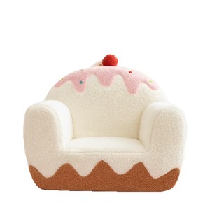Children's <b>Sofa</b> Cake Shape Soft Fabric Chair For <b>Kids</b> Reading Nap With Strawberry Top 3 Years Above - Product Image 5