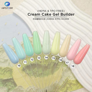 Gel de construction <span class=keywords><strong>semi</strong></span>-<span class=keywords><strong>permanent</strong></span> en crème, sans HEMA ni TPO, marque privée, gel de construction de couleur printemps en pot, auto-nivelant - Product Image 5