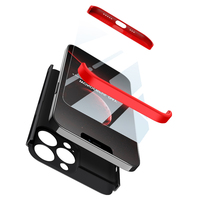 Étui GKK 360 3-en-1 anti-choc, design sportif, étui de téléphone en PC pour iPhone 12/13/14/15/16 Pro Max