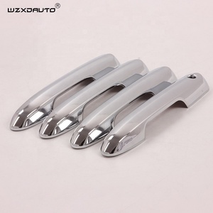 For 2019 2020 Chrome Handle Cover Smart Hole <b>Door</b> Handles <b>Trim</b> Set Accessories WZXD Decoration - Product Image 3