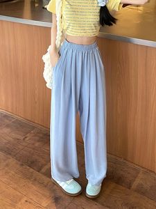 Nuovi <span class=keywords><strong>Pantaloni</strong></span> Palazzo da <span class=keywords><strong>Donna</strong></span> Multicolore <span class=keywords><strong>in</strong></span> Seta Ghiaccio 2026 - Tessuto <span class=keywords><strong>in</strong></span> Acetato, <span class=keywords><strong>Vita</strong></span> Elastica, Vestibilità Ampia, <span class=keywords><strong>Pantaloni</strong></span> Lounge - Product Image 3