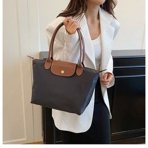 Sac fourre-tout et sac à bandoulière <span class=keywords><strong>Hion</strong></span> simple, grande capacité, en tissu nylon avec doublure en polyester, fermeture à bouton et fermeture éclair, pour femme - Product Image 2
