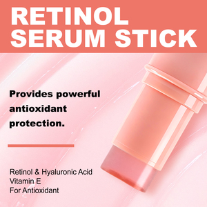Profesional Retinol <span class=keywords><strong>Facial</strong></span> <span class=keywords><strong>Serum</strong></span> Stick Bálsamo de suero antienvejecimiento dirigido, para arrugas y líneas finas, servicio OEM/ODM Certificado GMP - Product Image 5