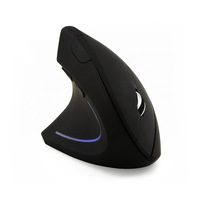 Mouse Vertikal Ergonomis Berkabel 2.4G untuk Tangan Kanan Kiri 6D USB Optik LED Backlit 1600 DPI Mouse Gaming untuk Laptop PC