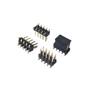 2.54mm Pin Header H 2.5 Double Row SMT Type Electronic Connector