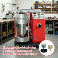 Machine de Coulée Semi-Automatique Mini à Vide et Pression 1,5 KG pour Bijoux – Équipement de Fusion et de Coulée pour Or, Argent, Laiton et Métaux Précieux