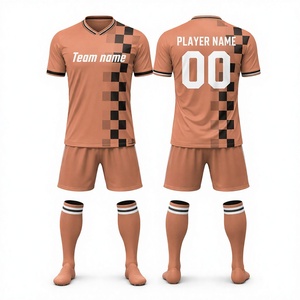 New Arrival Custom Sublimation <b>Soccer</b> Jersey V-Neck Short Sleeve Team Numbers Adult Unisex Quick Dry Breathable Mesh Polyester - Product Image 1