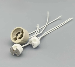 Huayi GU10 MR16 gốm ánh sáng ổ cắm chủ nhựa đèn nối với vít phong cách cho LED Halogen bóng đèn thiết bị đầu cuối cơ sở phù hợp - Product Image 5