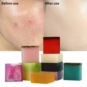 Jabón de baño hidratante con control de aceite de limpieza orgánico vegano natural de etiqueta privada personalizada, flor de Rosa, jabón hecho a mano para toda la piel - Product Image 1