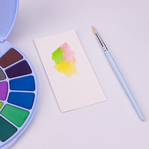 Ensemble de peinture à l'aquarelle solide HIMI <span class=keywords><strong>MIYA</strong></span> 24 couleurs avec emballage bleu rose - Product Image 2