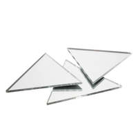 Miroir acrylique hexagone sur décoration murale 10 "chaque côté miroir argenté 3mm formes en plexiglas