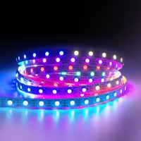 Bande lumineuse LED programmable adressable RGBIC DMX Ws2812b Ws2811 Ws2815 5V 12V 30/60/144 LED/m 10mm 5m/rouleau pour boîte de nuit
