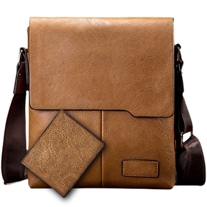SG0399 borsa a tracolla da uomo in pelle PU tre colori con borsa lunga corta - Product Image 4