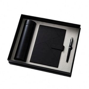 Customized Logo Premium PU Leather Notebook and Pen Gift Set With Water Bottle Business Diary A5 <b>Journal</b> Corporate Gift Box Set - Product Image 2