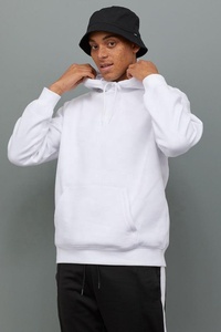 Customized Wholesale Best Selling <b>Plain</b> Oversize Men <b>Hoodie</b> High Quality Long Sleeve Fleece Material Solid Color Pullover <b>Hoodie</b> - Product Image 2