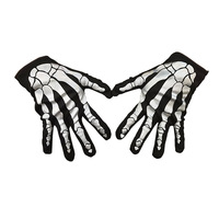 Guantes de Halloween con Diseño de Calavera y Fantasma, para Adultos, para Disfraces, Cosplay, Accesorios Decorativos, Venta al por Mayor
