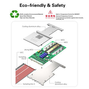 Aktiver Balancer BMS JK-B2A24S30P Smart LiFePO4 24S 300A Aluminium 600A Spitzenstrom Eingebaut CE-zertifiziert RS485 CANBUS für Heizanlagen - Product Image 2