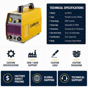 เครื่องเชื่อม WS-200S แบบ2 in 1ใช้เครื่อง<span class=keywords><strong>เชื่อม</strong></span>อาร์กอนอาร์คแบบ2อินเวอร์เตอร์220A 220โวลต์แบบพกพาสำหรับงานเชื่อมอาร์กอนมอเตอร์ไฟฟ้า85% - Product Image 2