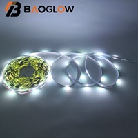 Lumières de Noël LED RGB synchronisées à la musique, télécommande IR APP OEM ODM, 5m 10m 15m 25m 30m AC100V 240V, bande LED intérieure pour voiture