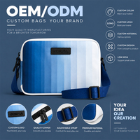 Sac bandoulière homme OEM ODM, couleur dégradée, sac messager à bandoulière réglable, sacs à main décontractés pour tous les jours, logo personnalisé