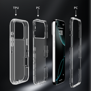 Funda Protectora Transparente de TPU+PC con Protección 360° a Prueba de Golpes para iPhone 11 12 13 <span class=keywords><strong>Mini</strong></span> 16e 17 Pro Max <span class=keywords><strong>Samsung</strong></span> <span class=keywords><strong>S23</strong></span> S24 S25 Plus Ultra A53 Note 20 - Product Image 2