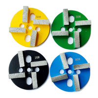 Bloc de meulage diamanté PEX Meuleuse de sol en béton Terrco Machine Meuleuse Diamant Chanfrein Segment Disque de meulage
