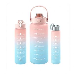 Promotion Corporate Activity Business Gift Gradient Sport Custom Logo Printed 500/1000/2000ml <b>Plastic</b> Water Bottle for Sale - Product Image 1