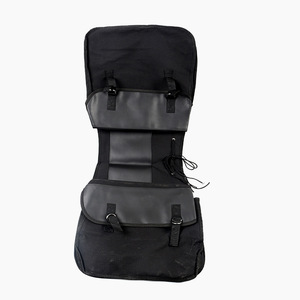 Bolsa de lona para sillín, bolsa negra para herramientas de almacenamiento en el asiento trasero de motocicleta y bicicleta, bolsa de hombro - Product Image 3
