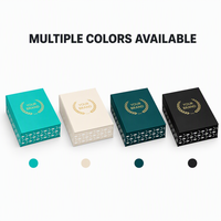 Boîte cadeau magnétique pliable haut de gamme de luxe avec poignée, en carton rigide finition mate pour bijoux et vêtements
