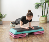 Plataforma de gimnasio de 3 niveles, Stepper ajustable para Cardio, escalera
