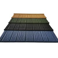 Tuile de toiture en métal revêtue de pierre 0,5 MM Design en forme de vagues Léger Haute qualité pour villa Maison de luxe