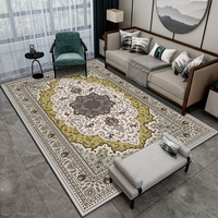 Tapis en velours cristal rectangle en peluche au design personnalisé grand tapis en fourrure moderne à motifs floraux complexes antidérapants pour le salon