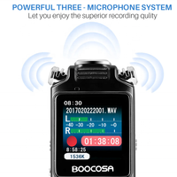 Enregistreur vocal numérique USB rechargeable 8 Go avec double microphone et réduction intelligente du bruit