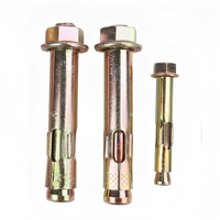 Boulons d'ancrage à expansion M8X60mm plaqués zinc jaune