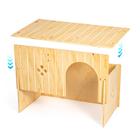 Nichoirs en bois pas chers pour petits animaux, design de nichoir en bois pour lapins, nichoir en bois naturel pour petits animaux