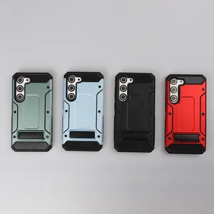 Geili New Design 2 In 1 Shockproof Armor Phone Case With Holder Stand Mobile Accessories For Samsung S23