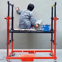 Plateforme élévatrice mobile pliable portable pour la décoration intérieure, les chantiers de construction et la manutention de matériaux, personnalisable