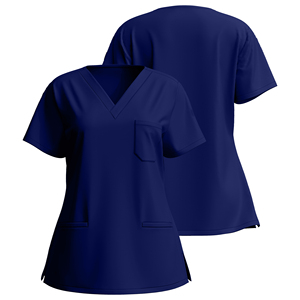 Kitmaz Medical Scrub Tops for Women - Soft Stretch V-Neck Scrubs Shirts with 3 Pockets - Product Image 2