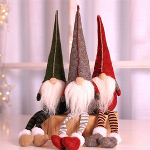Wholesale Christmas Gnome Swedish Santa Tomte Plush Gnome With Long Legs Tabletop for Christmas <b>Decoration</b> - Product Image 6