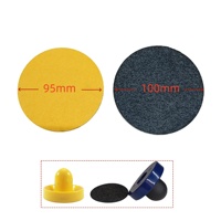 Lot de 10 patins de poussée de balle pour table de hockey sur air de borne d'arcade, 9,5 cm, 10 cm, adhésifs, souples, durables, résistants à l'usure, 100 mm, jaunes et noirs
