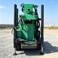 Foreuse pneumatique diesel sur chenilles MKDQZ-160 à vitesse de forage rapide pour puits d'eau, avec moteur de pompe, pour pâturages